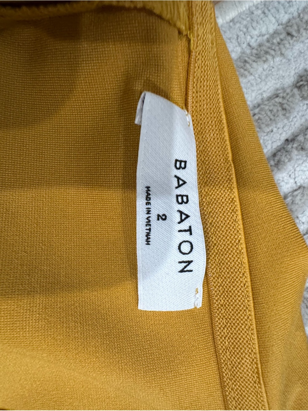 Babaton Mustard Yellow Women's Dress